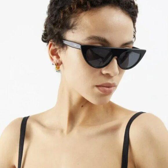 NEW CELINE WOMEN BLACK SUNGLASSES, CAT EYE EYEWEAR CELINE - Picture 1 of 3